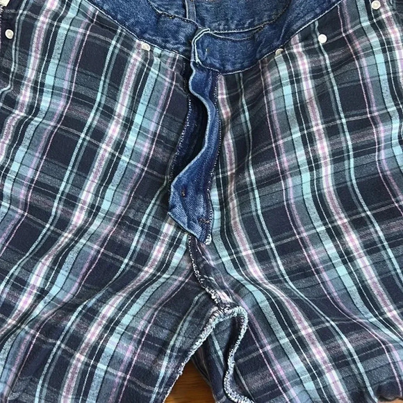 L.L. Bean original fit flannel lined blue jeans size 12T - Picture 5 of 7